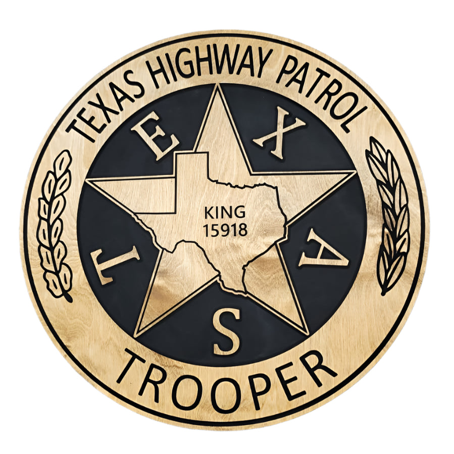 Personalized Texas State Trooper Sign