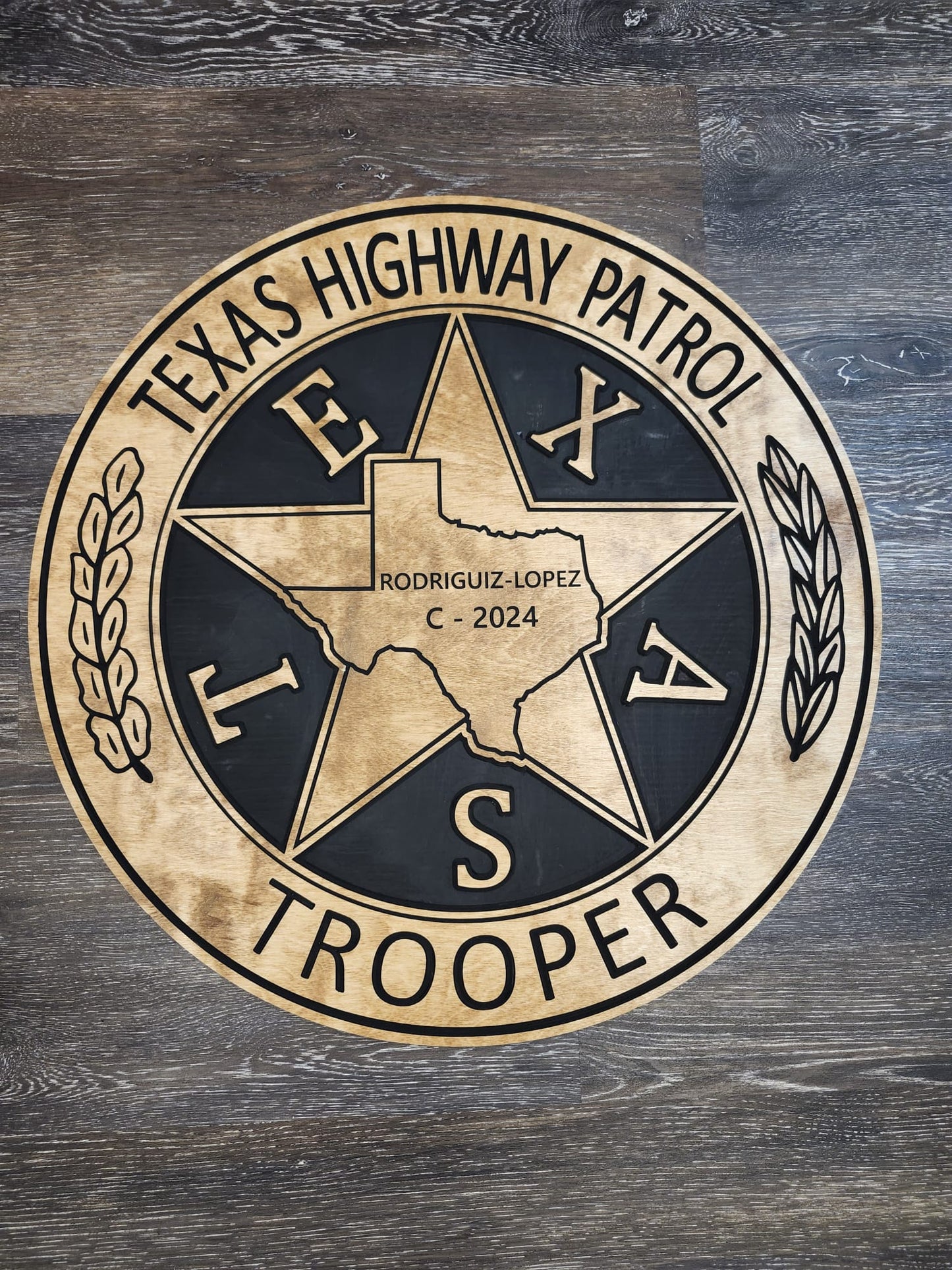 Personalized Texas State Trooper Sign