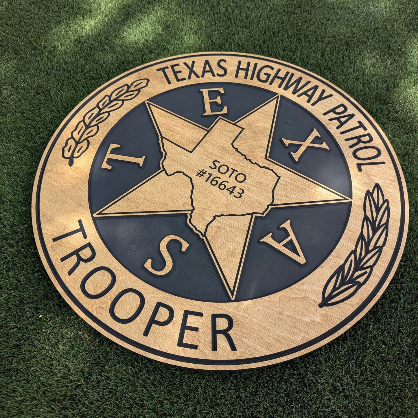 Personalized Texas State Trooper Sign