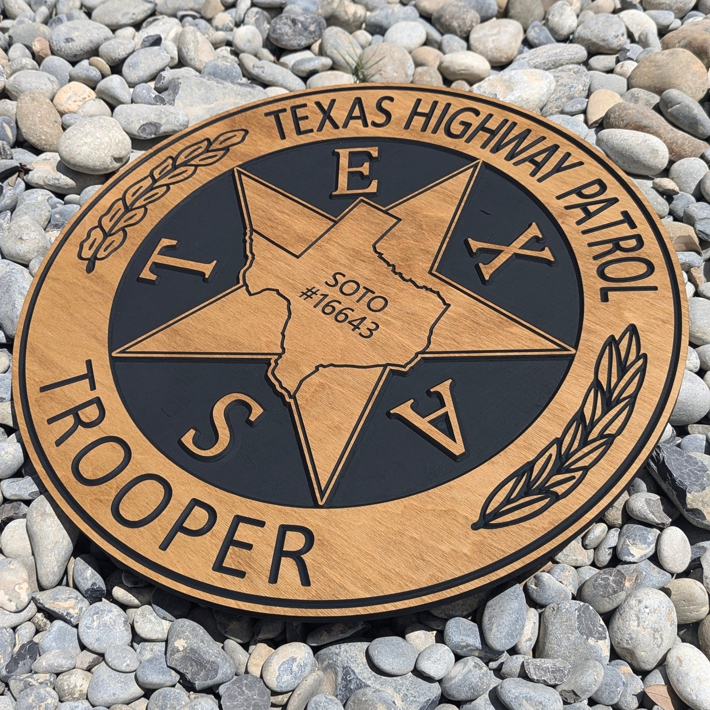 Personalized Texas State Trooper Sign