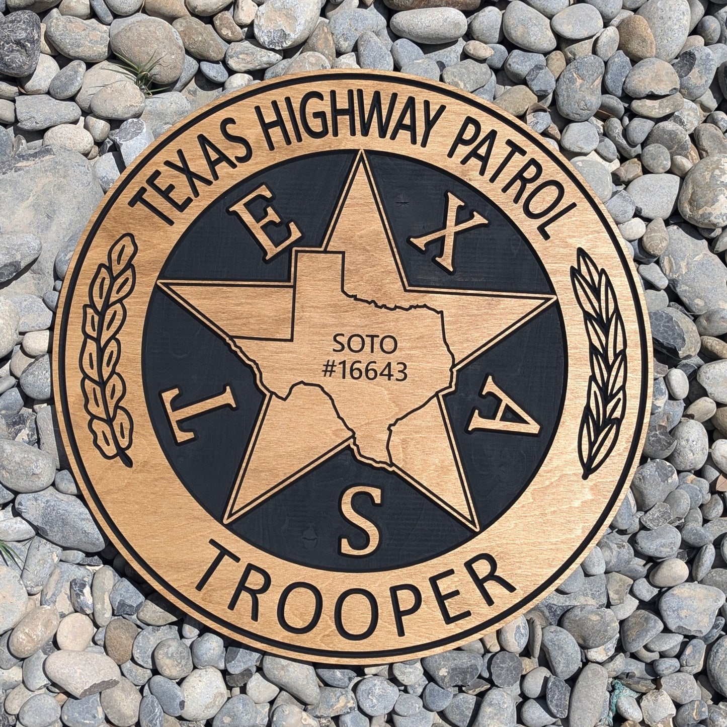 Personalized Texas State Trooper Sign