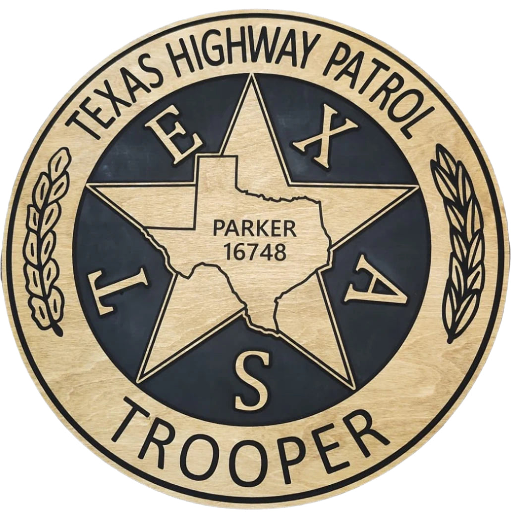 Personalized Texas State Trooper Sign